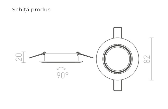 TOPIC R - Corp de iluminat circular pentru tavan [3]