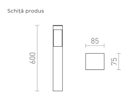 TORIN 60 – Lumină de exterior LED tip bolard [3]
