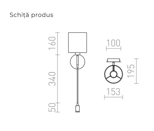 VERSA E 27 + LED – lampă de perete [5]