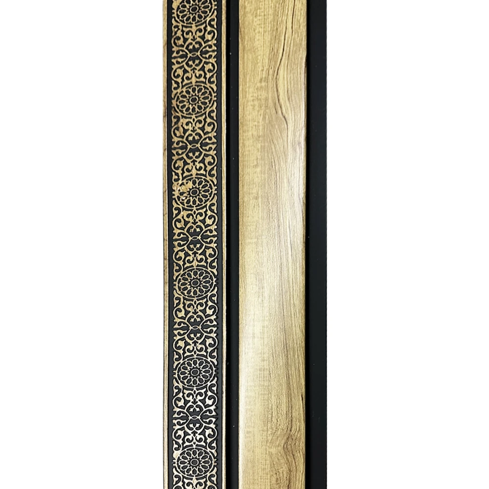 Riflaje decorative PVC - Riflaj decorativ imitatie lemn deschis, 120 mm