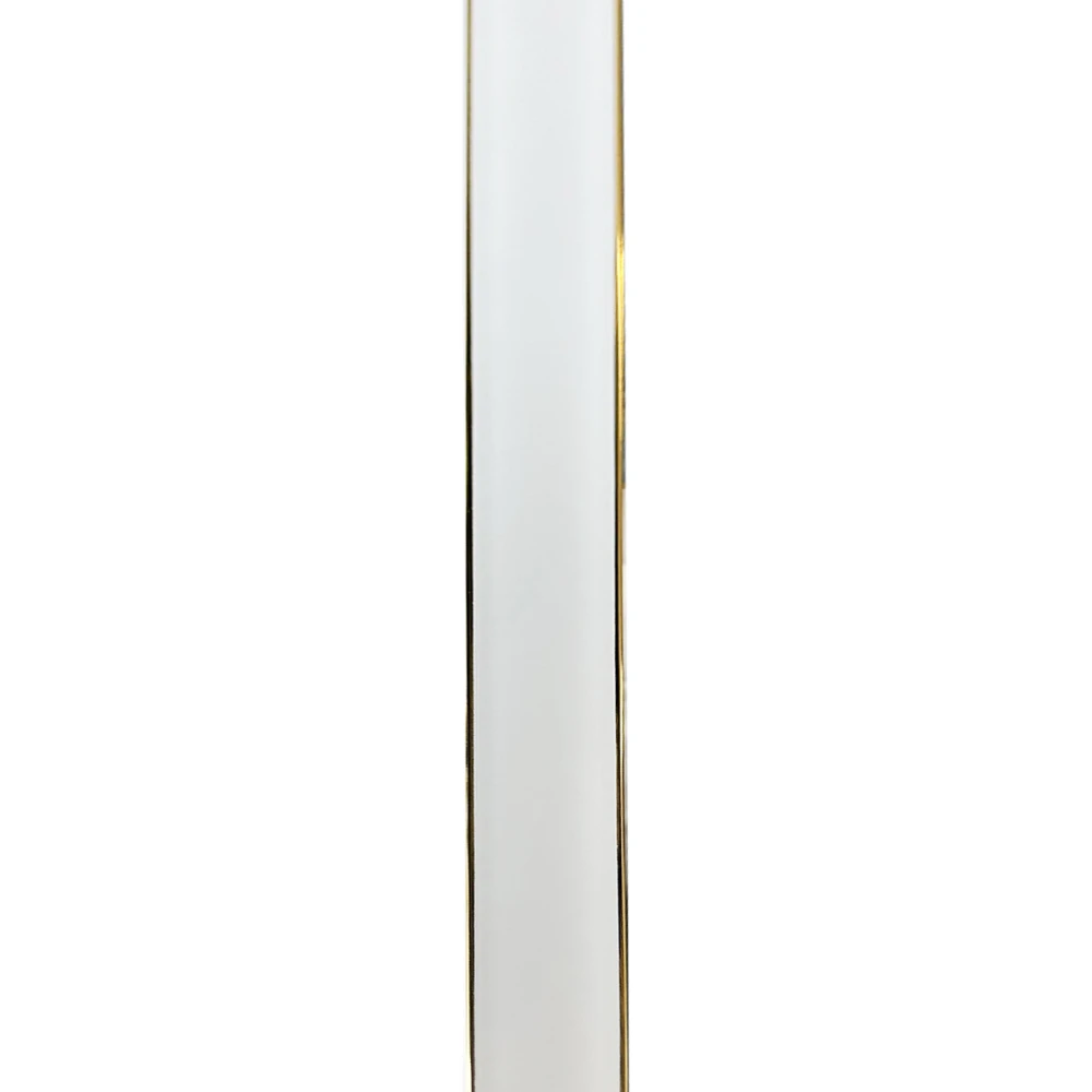 Riflaje decorative PVC - Terminatie Riflaj decorativ, stanga, alb, 33.9 mm