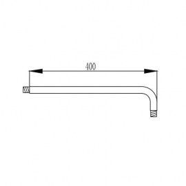 Brat tubular curbat - 40 cm - ANDARE NERO [1]