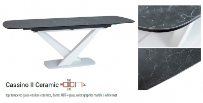 Masa Cassino II Ceramic - Extensibila - L 160-220 x I 90 x H 76 cm [1]