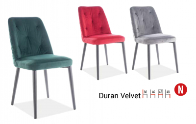 Scaun Duran Velvet Verde , l46 x A46 x H86 cm [1]