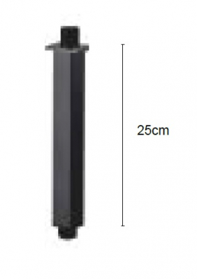 Brat tubular - 25 cm - ANDARE NERO [1]