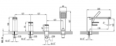 Baterie mixer pe cada - PEARL [1]
