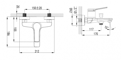 Baterie mixer cada - ANDARE NERO [1]
