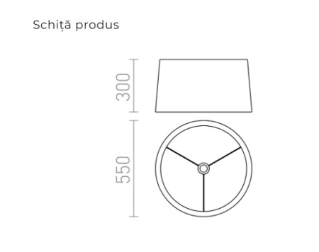 Abajururi si accesorii - ABAJUR ASPRO 55/30