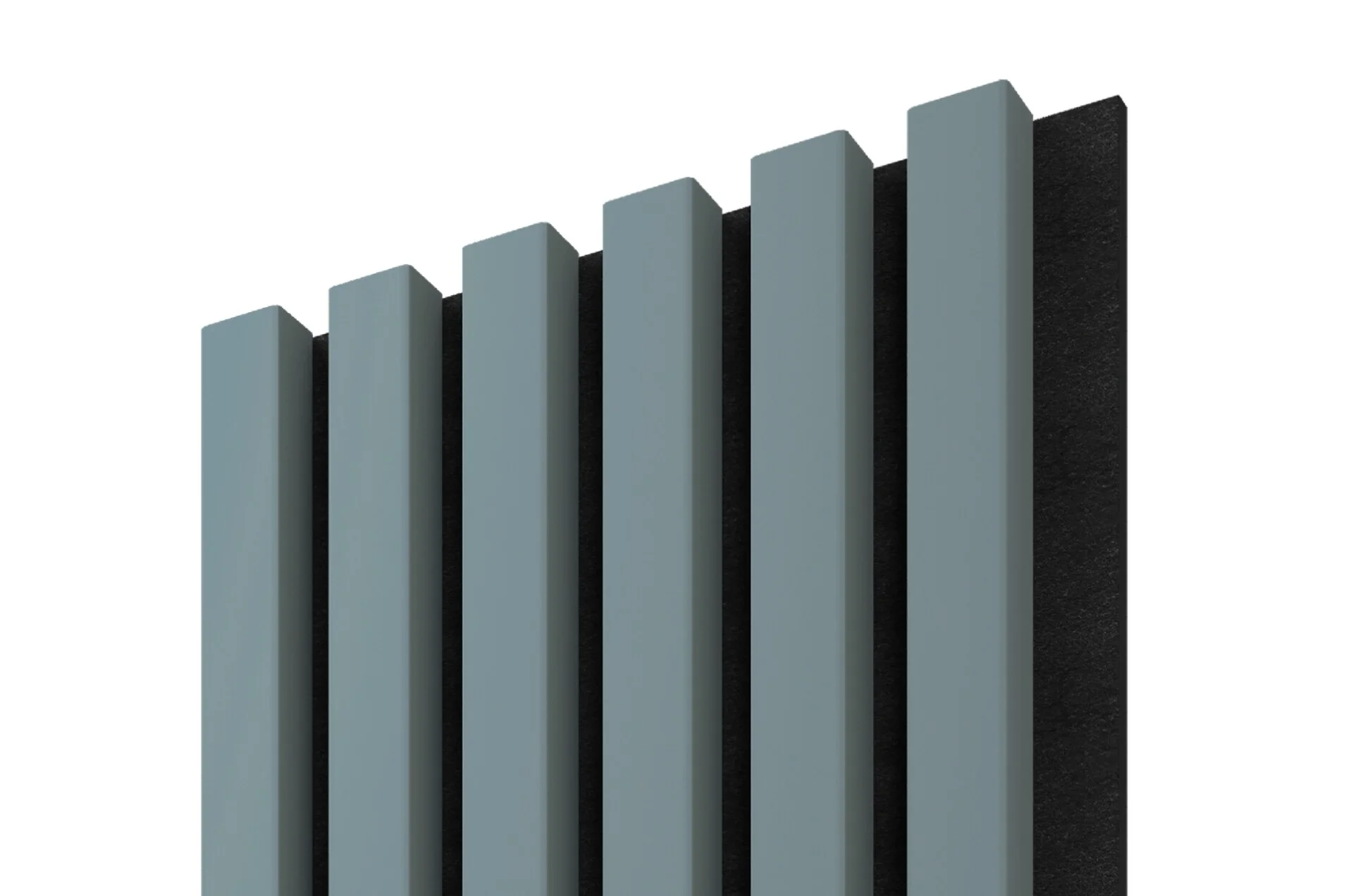Riflaje decorative MDF - ACOUSTIC LINE SMOKE BLUE / BLACK