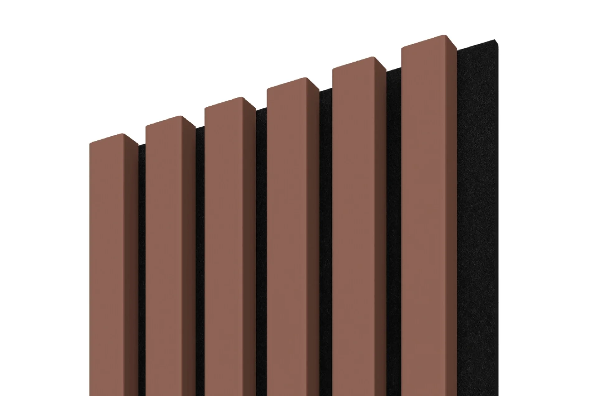 Riflaje decorative MDF - RIFLAJE ACOUSTIC LINE TERRACOTE / BLACK