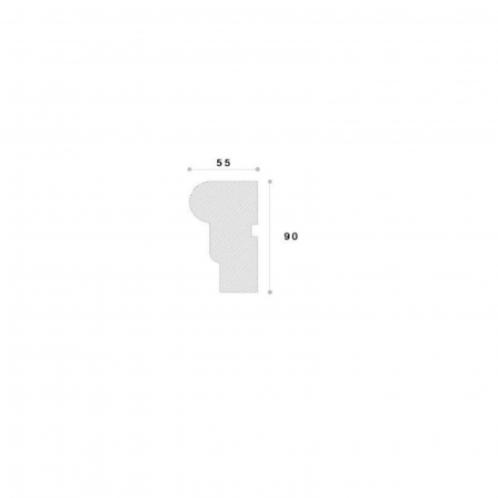 Ancadrament decorativ fereastra NA212 90x55x1250 [1]