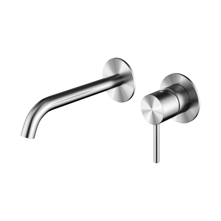 Baterii - Baterie de perete pentru lavoar S4058 BRUSHED STEEL ETERNITY 316