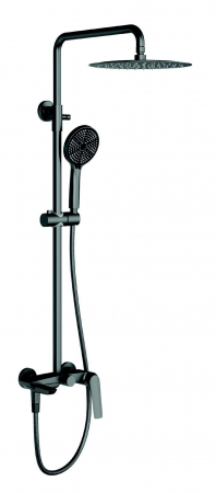 Baterii Cabina Dus - Baterie de duș cu montare fixă - LEA GUN METAL
