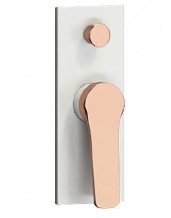 Baterii Cabina Dus - Baterie dus incorporata - 4 moduri ANDARE BIANCO ROSE GOLD