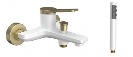 Baterii Cada - Baterie mixer cada - ANDARE BIANCO BRONZE