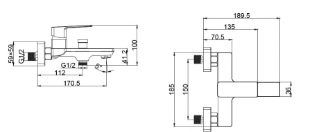 Baterie mixer cada - DELOS NERO [1]