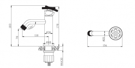 Baterie mixer lavoar - INNA CROMO [1]