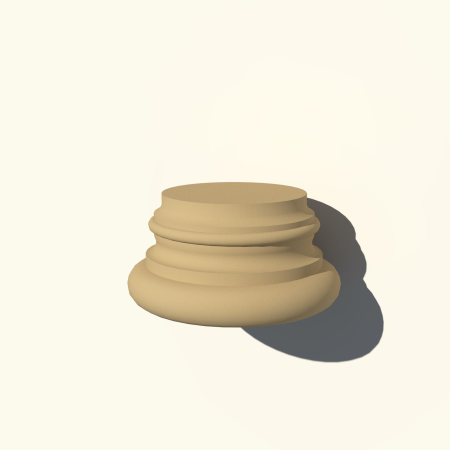Profile Decorative NMC - Baza / Capitel NB111 Ø25 470x250x470 mm