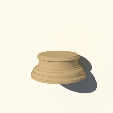 Profile Decorative NMC - Baza / Capitel NB112 Ø25 470x250x470 mm