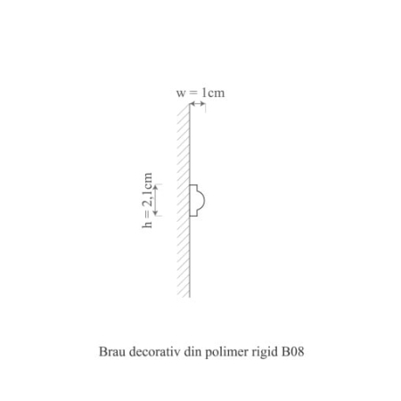 Brau de perete  B8 - 2.1x1x200 cm [3]