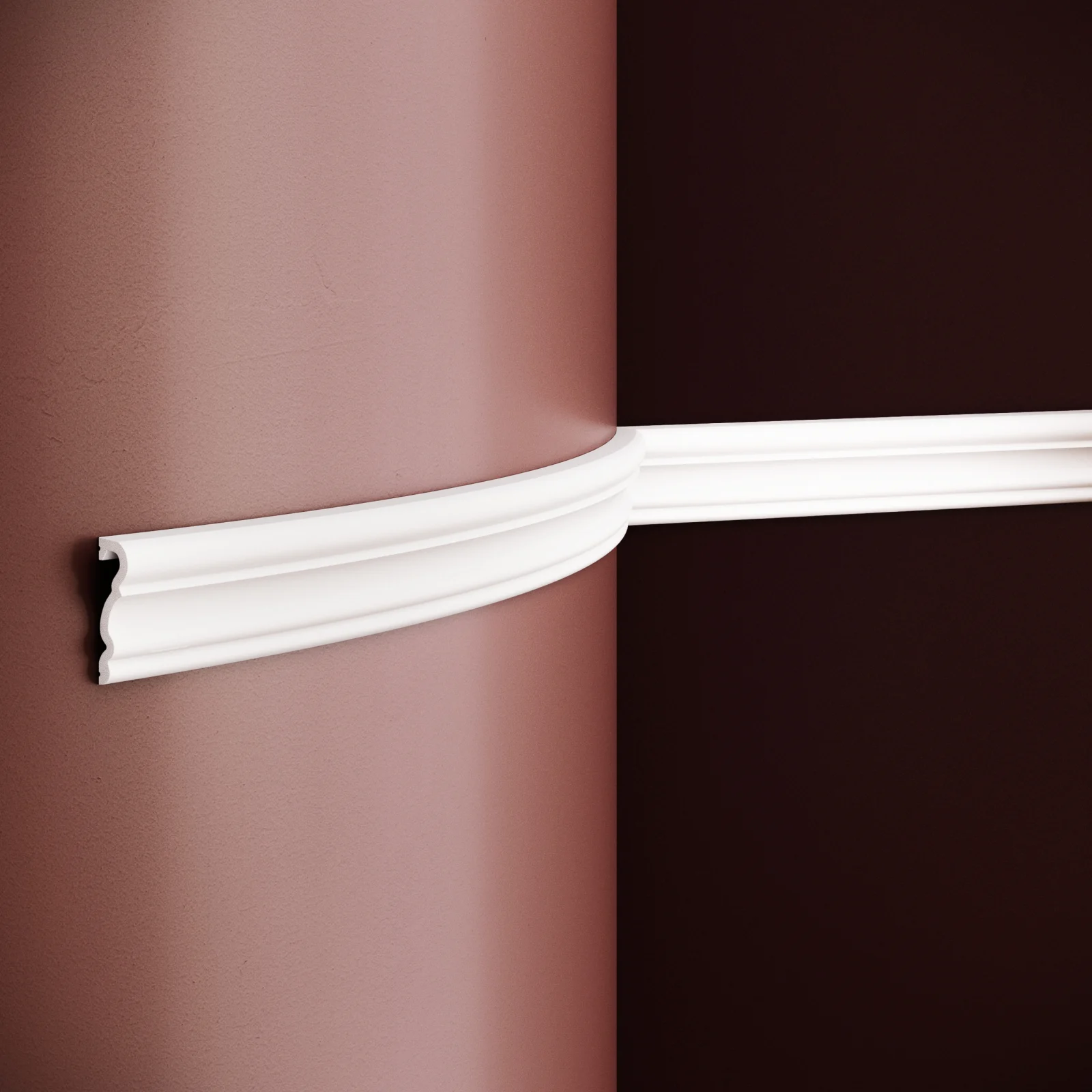 Brauri de perete - Brâu decorativ din poliuretan flexibil B19F – 5.1x1.5x200 cm