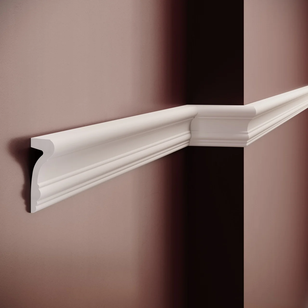 Brauri de perete - Brâu decorativ din poliuretan flexibil CR816F – 8.2x2.2x200 cm