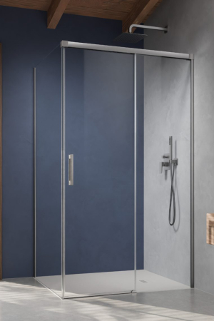 Cabine de dus dreptunghiulare - intrare laterala - Cabina de duș Idea 8 Nichel Periat KDJ