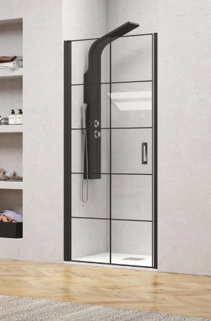 Cabine si panouri de dus - Cabina de dus - PIVOT PORTA NERO