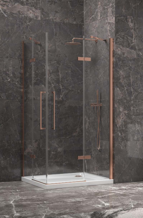 Cabină de duș dreptunghiulară - Cabina de dus - TINOS 100 ROSE GOLD