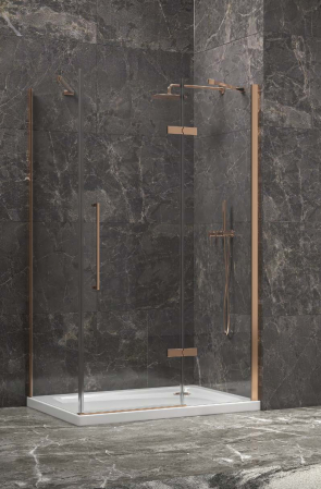 Cabină de duș dreptunghiulară - Cabina de dus - TINOS 100 & TN-10 Rose Gold