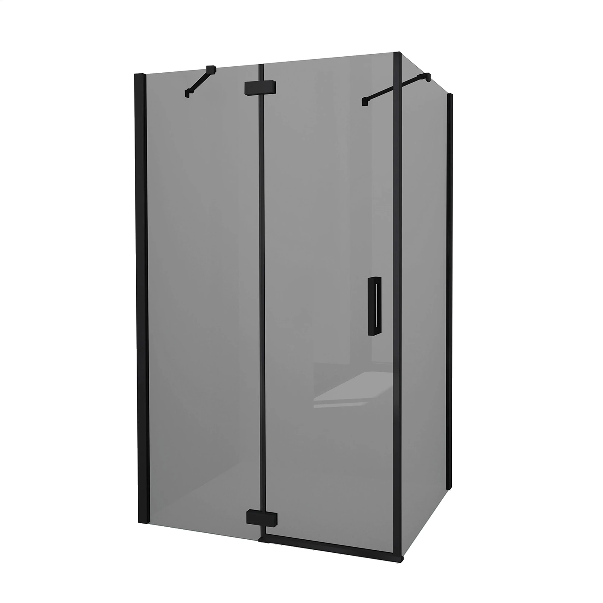 DOTARI BAIE - Cabina de dus WST 02 - PROFIL NEGRU STICLA FUMURIE