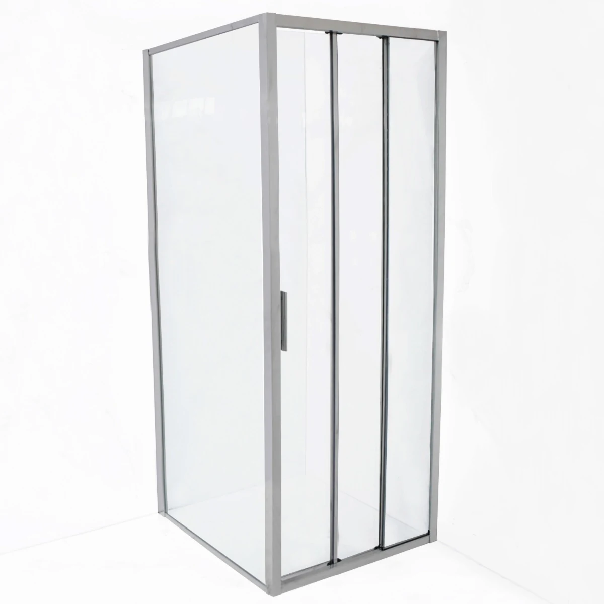 DOTARI BAIE - Cabina de dus WST 17 - PROFIL INOX STICLA TRANSPARENTA