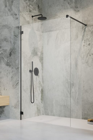 Cabine si cazi RADAWAY - Cabina Essenza Pro 6 Chrome Walk-in II - Negru
