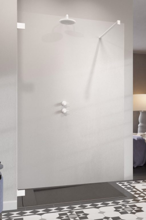Cabine si cazi RADAWAY - Cabina Essenza Pro 6 Chrome Walk-in II - Alb