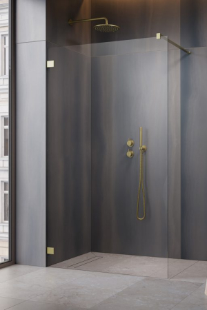 Cabine si cazi RADAWAY - Cabina Essenza Pro 8 Chrome Walk-in II - Auriu Periat