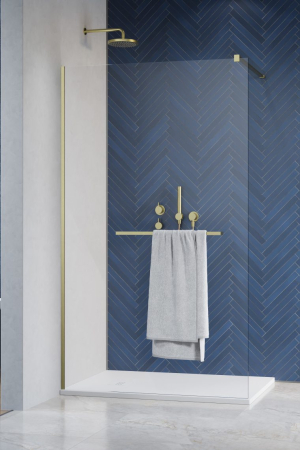 Cabine Walk In - Cabina Modo New II cu port prosop – Auriu Periat