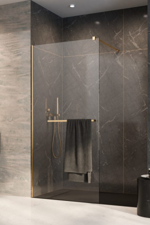 Cabine Walk In - Cabina Modo New II cu port prosop – Auriu