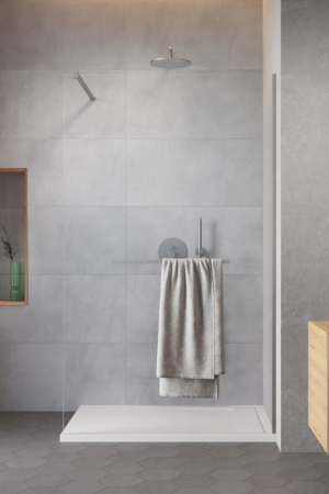 Cabine Walk In - Cabina Modo New II cu port prosop – Nichel Periat