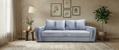 Colectia CRETA - Canapea extensibila CRETA - 3 locuri, 235x103 cm, extensie 190x153 cm