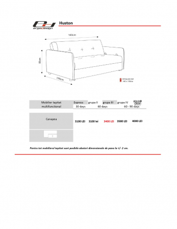 Canapea extensibila Huston [4]