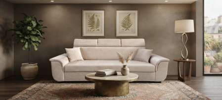 Canapele - Canapea extensibila PICASSO - 250x92 cm, intre brate 190 cm, extensie carut 190x153 cm