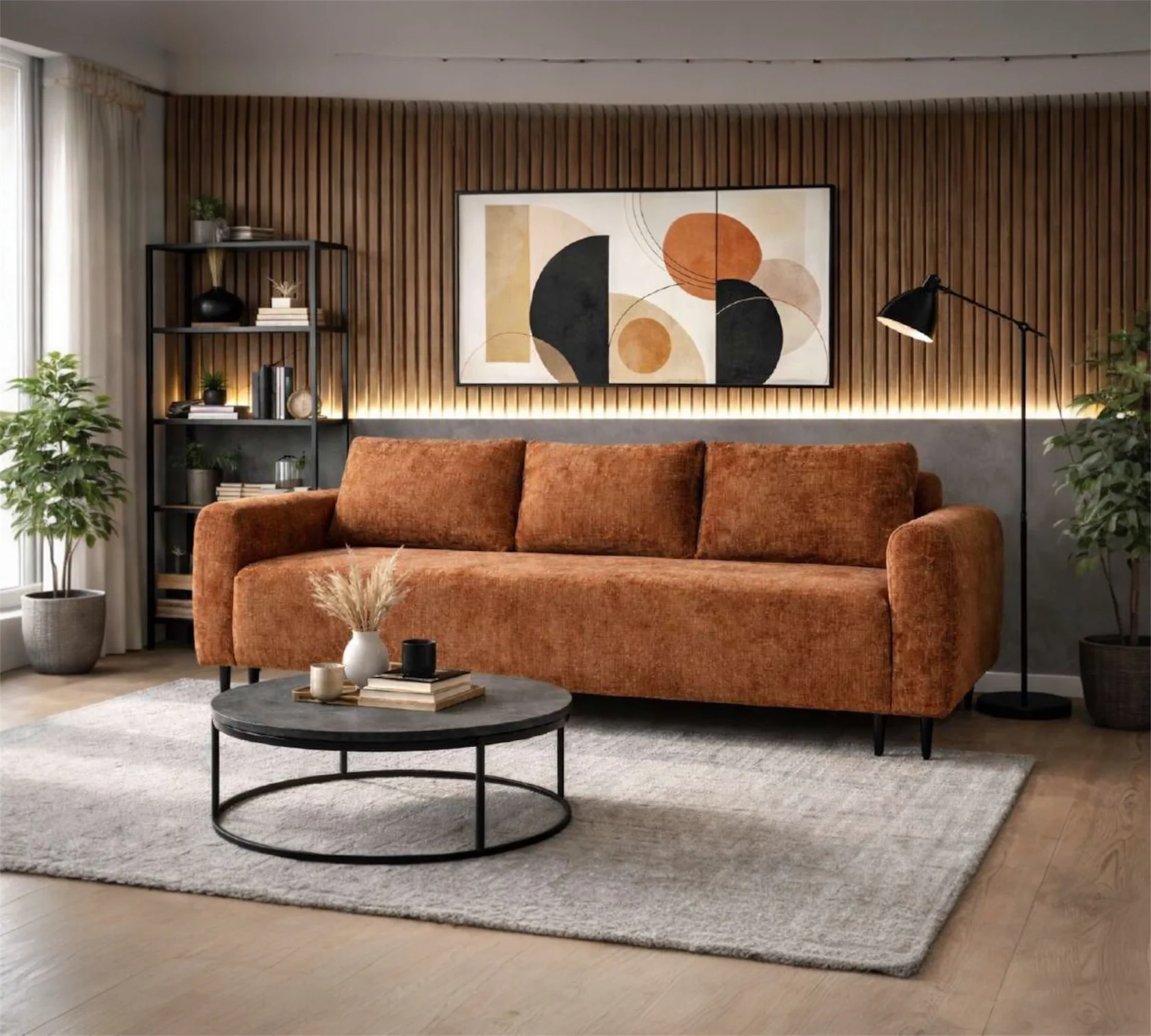 Mobilier D Concept - Canapea extensibilă Porto 3 locuri – 230 × 100 cm