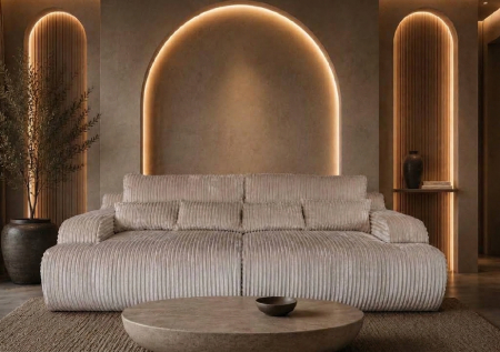 Mobilier D Concept - Canapea NAPOLI TWIN - 260x128 cm, extensie 200x180 cm