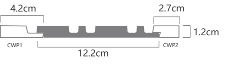 Capat pentru panou decorativ CWP2 - 2.7x1.2x270 cm [1]