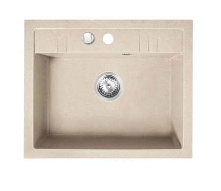 Chiuvete Bucatarie - Chiuvetă bucătărie MEZZO II DRGM1/48/58SA SAND – granit sintetic, 58×48 cm