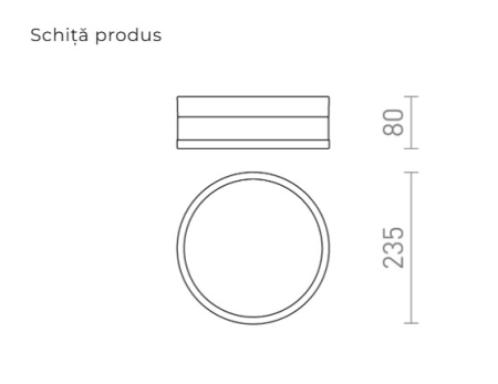 CIRA LED 23 - Corp de iluminat montat la suprafață [1]