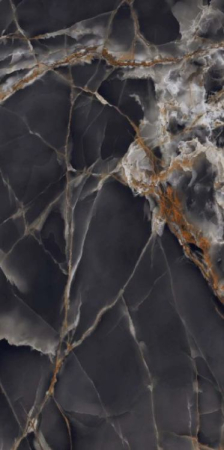 GRESIE SI FAIANTA CASTELLO - GRESIE FLIKER ONYX BLACK