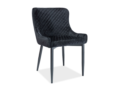 Scaune living - Scaun Colin B Velvet Negru – l51 x A45 x H84 cm