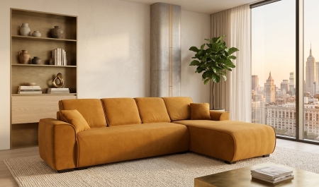 Mobilier D Concept - Coltar extensibil  CAIRO - 328x200 cm, extensie 190x156 cm