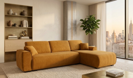 Colectia CAIRO - Coltar extensibil CAIRO - 265x106 cm, extensie 127x156 cm